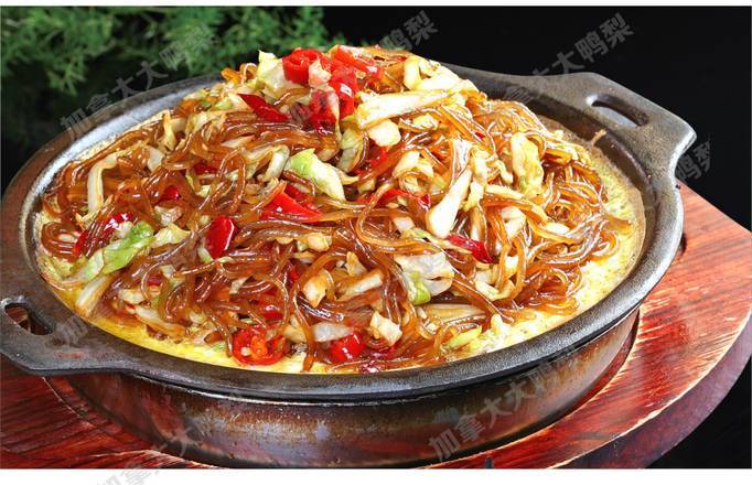 Griddle Chinese Cabbage with Glass Noodle 钵子粉丝包菜